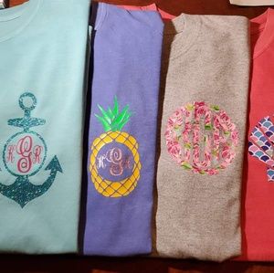 Beautiful Pocket Monogram Tees